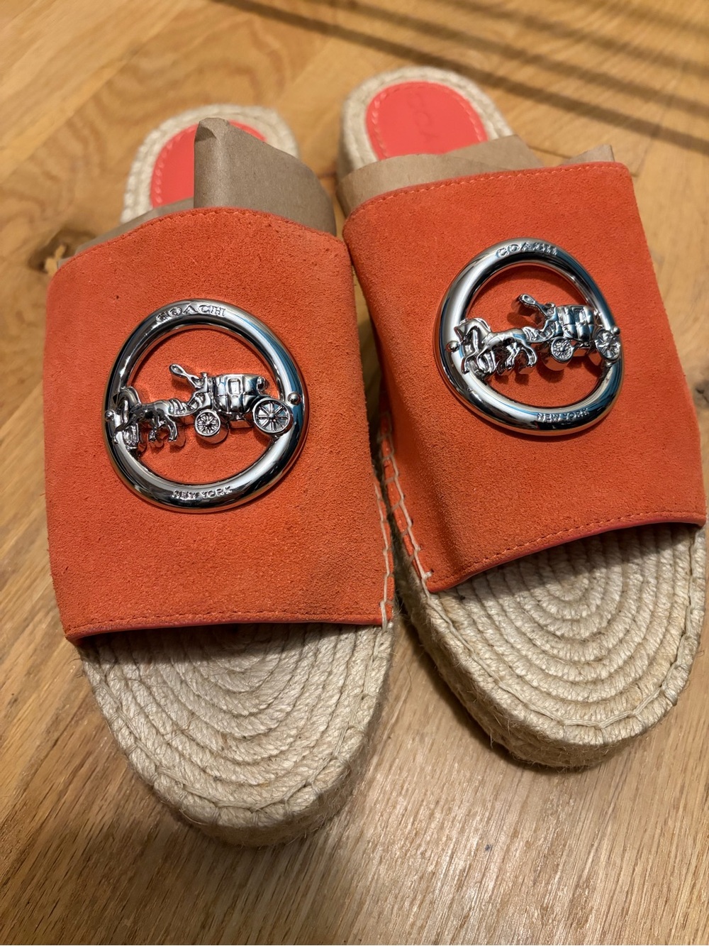 Coach Women's Camille Slide Espadrilles with Signature Hardware - Picture 2 of 4